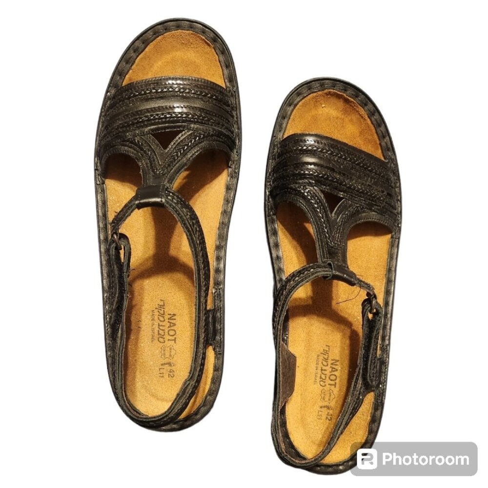 Size 11 Naot Black Sandals - NWOT
